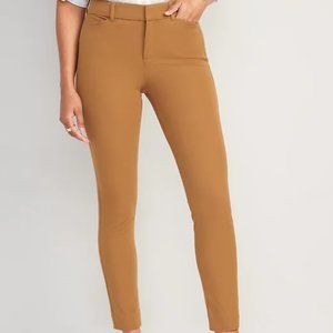 Old Navy High-Waisted Pixie Skinny Ankle Pants for Women Bourbon Brown size 24